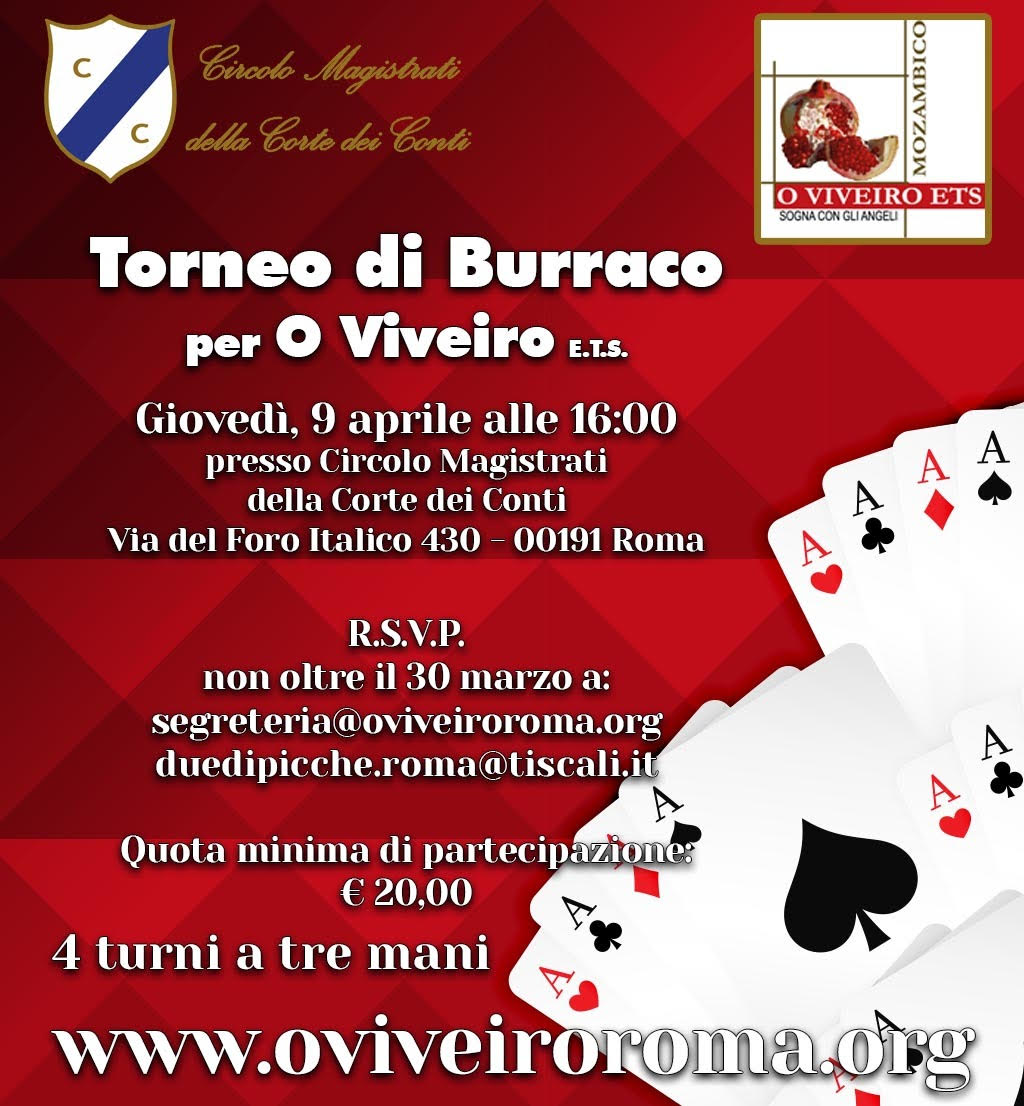 Torneo di Burraco per O Viveiro-ETS